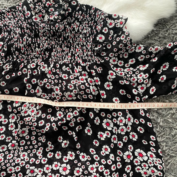 The Kooples Floral Blouse Ruffled Long Sleeve - Picture 7 of 10